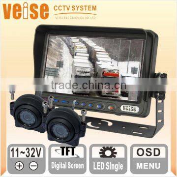 7" Digital Screen Monitor Support Three-channel Cctv Camera System