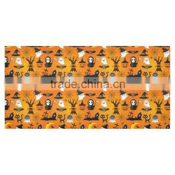 2017 New Design Halloween custom printed linen tea towel