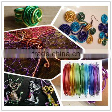 Colored craft aluminum wire,artistic wire, artistic craft wire