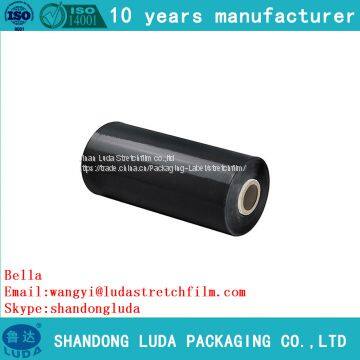 Factory direct sale width 1500mm black stretch wrap film roll