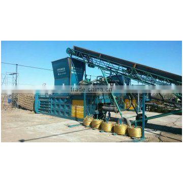 automatic hydraulic hay straw press baler with conveyor