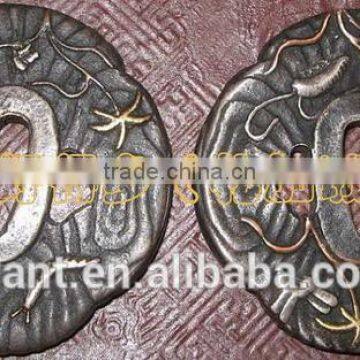 Sword Tsuba Fittings (Beautiful) photo-4