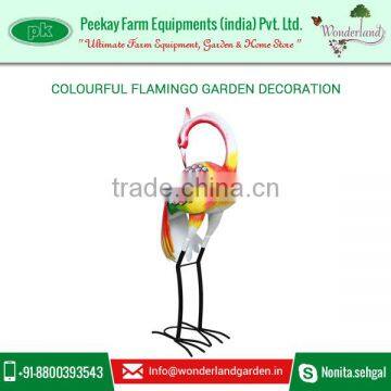 Beautifully Painted and Crafted Pink Flamingo Decoration for Green Garden photo-2