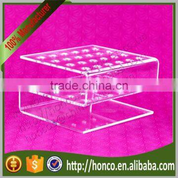 24 Bins Acrylic Eyebrow Pencil Display Pen Holder Rack,Clear Colur photo-4