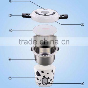 Free Shipping Dormitary Stainless Steel Inner Pot Mini Rice Cooker With Steamer photo-5