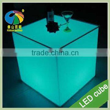 PE Material LED Cube Seat for Decoration RGB LED Cube Chair photo-4