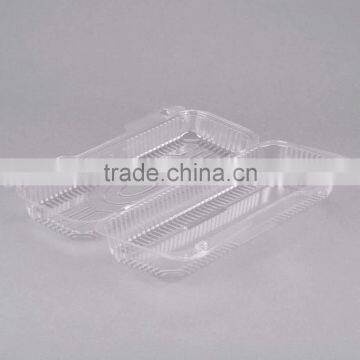 Clear Hinged Plastic Clamshell Food Container, Take Out Packaging Box for Cake, Cookie, Bread, Cheap Price photo-4