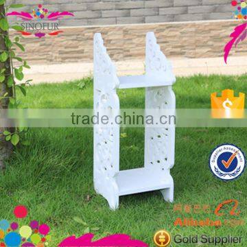 Carved Pattern Flower Storage Shelf photo-2