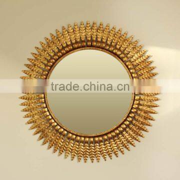 Luxury Fairy-Tale Sun Shaped Wall Mirror, Home Decorative Sun-God Wall Hanging Mirror/Bathroom Mirror