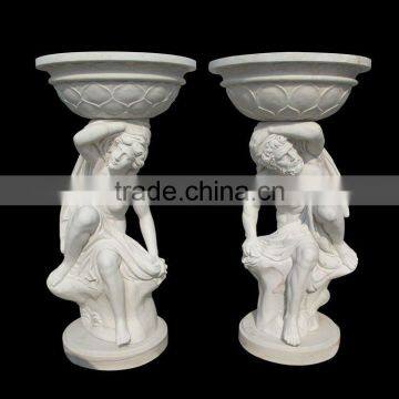 Natural Marble Garden Flowerpot Factory Supplying