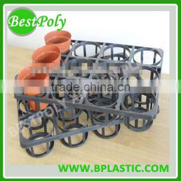 HOTE SELL custom plastic flower pot carry tray