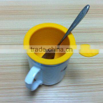 tea cup strainer/silicone teapot infuser