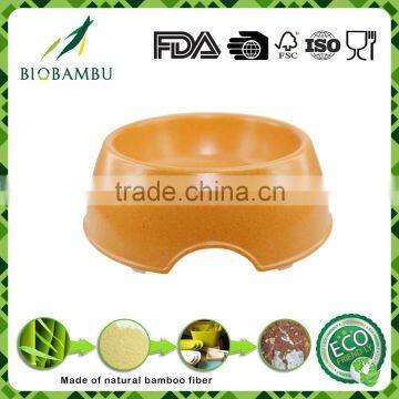 High standard Diswasher safe Compostable Bamboo Fiber Pet Bowls