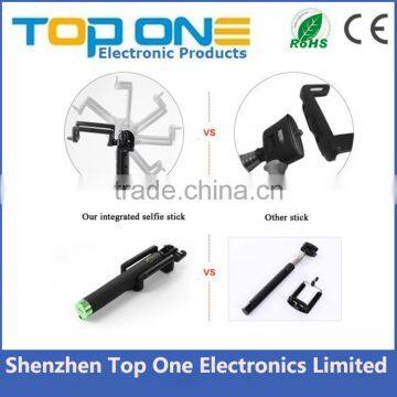 TOP ONE Wholesale Bluetooth Selfie Stick With Bluetooth Shutter Button photo-3