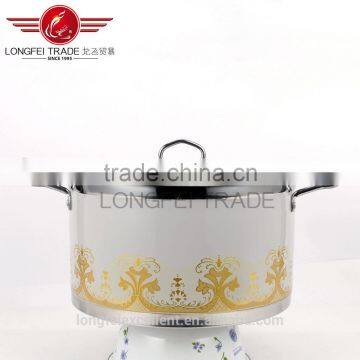 Factory Stocked Wholesale Beautiful Decal Stainless Steel Cookware Pot / Camping Pot photo-3
