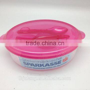 BPA-FREE Plastic Salad Lunch Box Set With Ice Pack/plastic Lunch Box Set photo-3