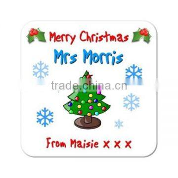 2017 Personalised Merry Christmas Teacher Wooden Coaster Made in China photo-1