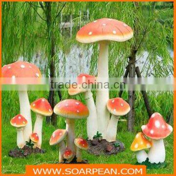 Best Sale Lovely Shape Durable Resin Material Mushroom Decorations photo-2
