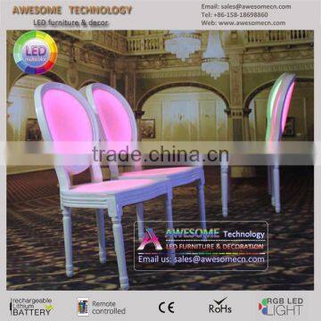 Led Glow Louis XVI Chair for Dining photo-3