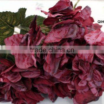 Autumnal Hydrangea Artificial Hydrangea Bouquet Decorative Landscaping Hydrangea Bouquet photo-5