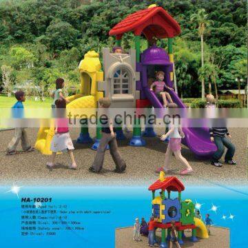 THE LARGEST OUTDOOR PLAYGROUND EQUIPMENT MANUFACTURER IN SOUTH CHINA - COMPLETELY IMPORT PLASTIC PRESCHOOL PLAYGROUND (HA-10201)