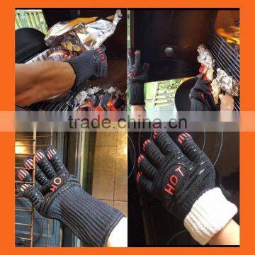 Hot Selling Long Cuff Safe and Non-Slip Textured Grip Silicone Silicone Kitchen Cooking Gloves photo-6