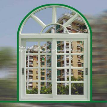 Horizontal Grilled Aluminium Sliding Windows Fireproof Push - Pull Window For Room photo-4