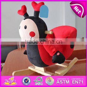 2017 Hot Sale Wooden Rocking Horse Kids' Wooden Rocking Horse Toy, Cheap Wooden Rocking Horse W16D109 photo-6