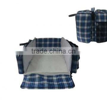 2017 New Design Portable Travel Plaid Fabric Baby Bed Bag photo-4