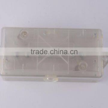 S80527 Transparent box 7 Way Trailer Wire Junction Box Camper Truck Weather Proof RV Light Cord Plug