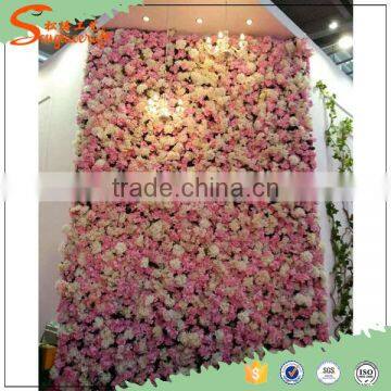 Best Wedding/Event/Home Artificial Silk Hydrangea Rose Flower Wall photo-5