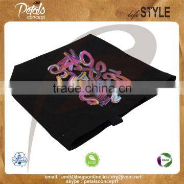 PP Laminated Jute Tote Bag With Two Color Overall Umbrella Print & With Strong Web Handle photo-5