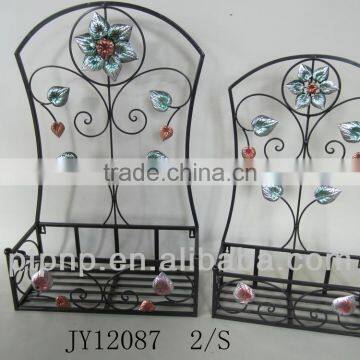 home rattan weaven metal storage holder & rack