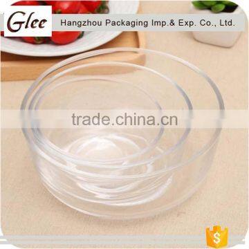 Popular fashional pretty Wholesale Clear Streak Glass Bowl Sala Glass Bowl For Fruit And Soup