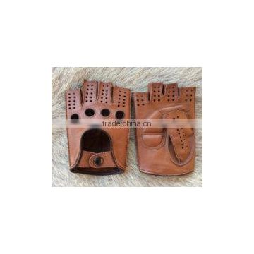 wholesale Half finger leather driving glove