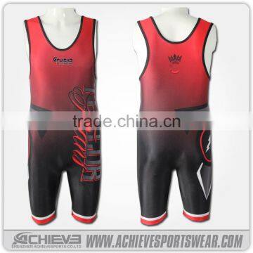 Custom Sublimation Wrestling Singlet/ Cheap Wrestling Singlets for Sale photo-3