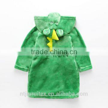 100% Polyester Animal Shape Kids Hooded Bath Robe,kids Bathrobe, Children Bathrobe photo-2