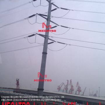 MEGATRO 220kv double circuit 15° angle pole