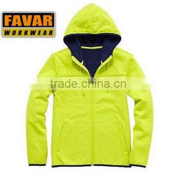Man cotton polar fleece fabric outdoor jacket