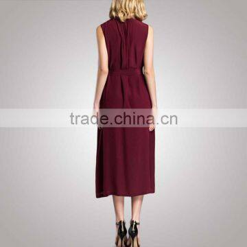 Contrast Color Office European Design Trendy Business Dress With Your Logo photo-2