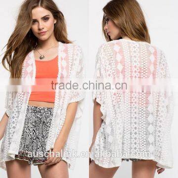 Latest Ladies Fashion Crochet Cardigan Customized Low Price photo-6