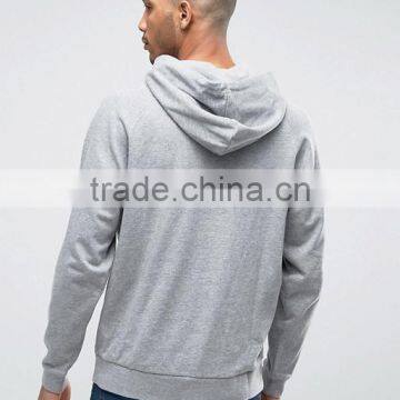 Custom Raglan Sleeves With Hood Grey Men's 85% Cotton 15% Viscose Casual Comfort Fit Breathable Oversized Pullover Hoodies photo-2