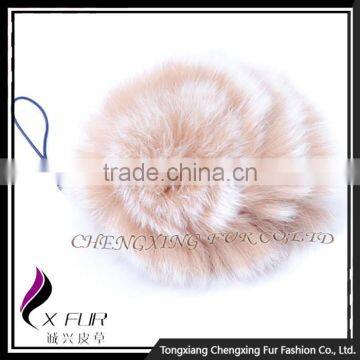 CX-A-54F Hand Made Wholesale Fur Flower Mobile Phone Charm Keychain photo-6