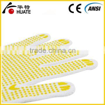 CE Standard Working Gloves,safety Pvc Dotted Cotton Gloves photo-6