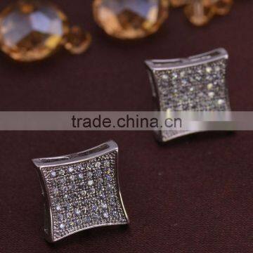 LSE854 silver jewelry earrings men square earring factory