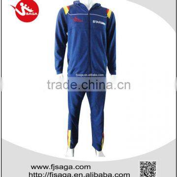 Men's CVC With Brush Training Fleece Tracksuits