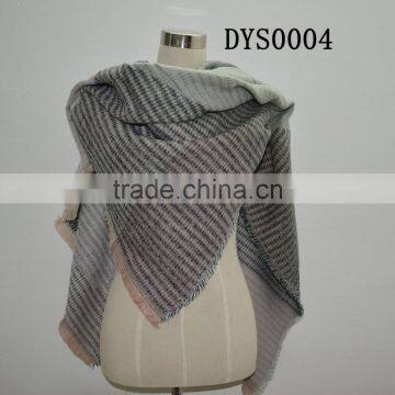 Newest Fashion Women Twill Woven Hot Popular 100% Viscose Pashmina Shawl With Multi Color