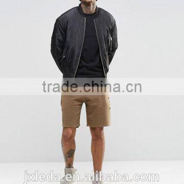 2016 Longline Short Sleeves Plain Crewneck Slim Fit Muscle t Shirt Wholesale photo-4