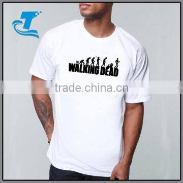 New Arrival The Walking Dead Man T Shirts Round Neck Letter Printed Cheap Male t shirt