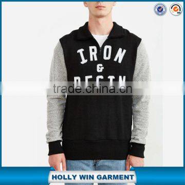 Soft cotton wholesale raglan sleeve sweatshirt for man